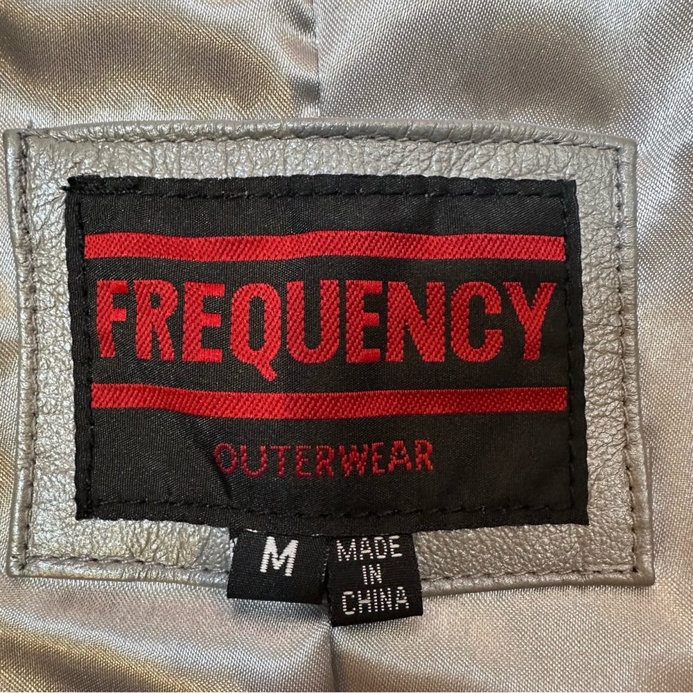 Frequency Silver Leather Jacket - image 7